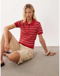 Mango - Short Sleeve Polo Top - Lyst