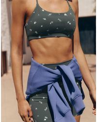 Oysho - Evermove Light Support Floral Print Sports Bra - Lyst