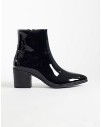 ASOS - Heeled Zip Up Boots - Lyst