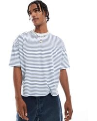 ASOS - Boxy Oversized Striped T-shirt - Lyst