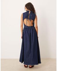 ASOS - – jeans-midaxikleid - Lyst