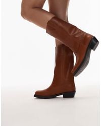 Jeffrey Campbell - Square Toe Knee Boots - Lyst