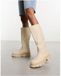 Raid - Challenge Chunky Flat Knee Boots - Lyst