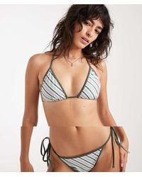 Daisy Street - Triangle Bikini Top And Tie Side Bottoms Set - Lyst
