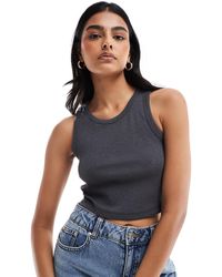JJXX - – fallon – geripptes, kurzes trägertop - Lyst