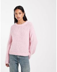 Pieces - Grob gestrickter pullover - Lyst