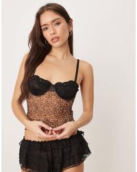 KAT THE LABEL - Alix Lace Cup Detail Cami Top - Lyst