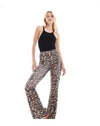 ONLY - Ribbed Flare Pants - Lyst