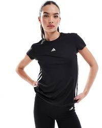 adidas Originals - Adidas Training Hyperglam 3 Stripe T-shirt - Lyst