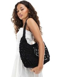 ASOS - Macramé Tote Tas Met Gedraaid Hengsel - Lyst