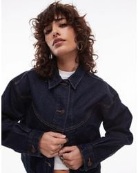 Levi's - – knapp geschnittene western-trucker-jeansjacke im 90er-stil - Lyst