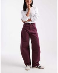 ASOS - High Waist Barrel Jean - Lyst