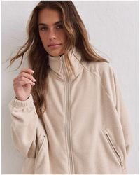 Aim'n - Sand Fleece Zip Jacket - Lyst