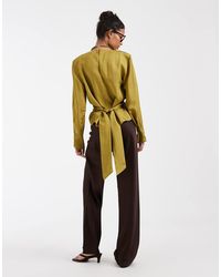 & Other Stories - Long Sleeve Shirt Blouse With Back Tie - Lyst