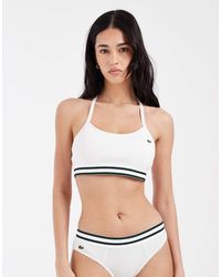 Lacoste - Bralette Beis Con Espalda De Nadadora De - Lyst