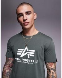 Alpha Industries - Alpha Chest Logo T-shirt - Lyst