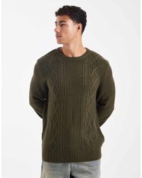 JJ Rebel - Cable Knit Jumper - Lyst