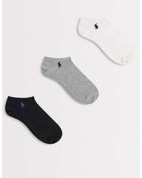 Polo Ralph Lauren - 3 Pack Low Cut Socks - Lyst