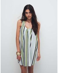 ASOS - Ruched Neck Mini Sundress - Lyst