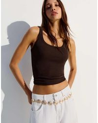 Bershka - Spiral Chain Belt - Lyst