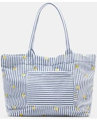 Pull&Bear - Stripe Towelling Tote Bag - Lyst