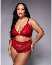 ASOS - Asos Design Curve Lola Lace Longline Bralette - Lyst