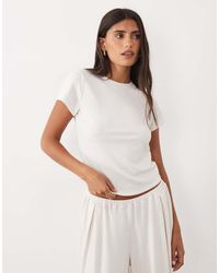 ASOS - Lounge Mix & Match Rib Baby Tee - Lyst