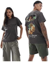 PRNT - Arizona Mirror Front And Back Print Washed T-Shirt - Lyst