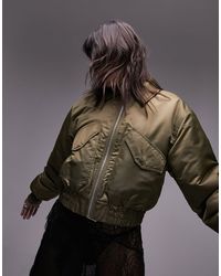 TOPSHOP - Giacca corta bomber - Lyst