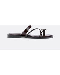 Stradivarius - Flat Sandals With Stone Detail - Lyst