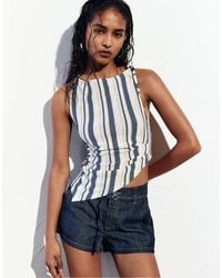 Pull&Bear - – asymmetrisches, rustikales oberteil - Lyst