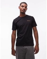Timberland - Small Script Chest Logo T-shirt - Lyst