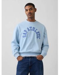 Gap - Athletic Logo Crew Neck Sweater - Lyst