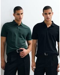 ASOS - Essentials 2 Pack Regular Fit Polos - Lyst