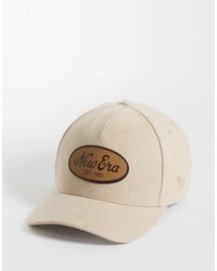 KTZ - 9Forty Script Logo Patch Faux Suede Cap - Lyst