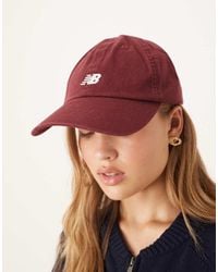 New Balance - Gorra De Con Logo De -Rojo - Lyst