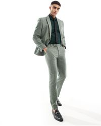 ASOS - Slim Fit Wool Mix Suit Trousers - Lyst
