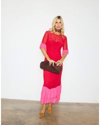 Never Fully Dressed - – midaxi-kleid aus netzstoff - Lyst