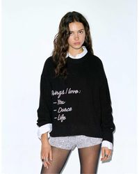Pull&Bear - Pull à inscription - Lyst