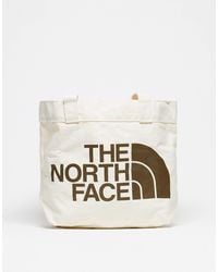 The North Face - Bolso tote blanco hueso con logo grande half dome - Lyst