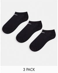 Nike - Training Everyday Cushioned 3 Pack Sneaker Sock - Lyst