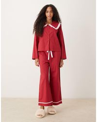Glamorous - – gerüschtes pyjamahemd und hose - Lyst