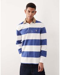 Polo Ralph Lauren - Icon Logo Block Stripe Rugby Polo Classic Oversized Fit - Lyst