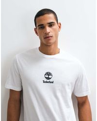 Timberland - T-Shirt Met Print Stack-Logo En Korte Mouwen - Lyst