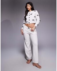 River Island - Cardigan And Trouser Set - Lyst