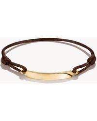Thomas Sabo - Textilarmband gravierbar dunkelbraun - Lyst