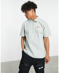 Nike - – trend – oversize-hemd mit kurzem reißverschluss - Lyst