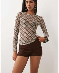 ASOS - Sheer Mesh Mini Shorts - Lyst