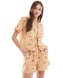 Vero Moda - Pull On Shorts Co-ord - Lyst