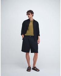 Tommy Hilfiger - Relaxed Linen Mix Pleated Shorts With Belt - Lyst